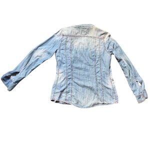Life In Progress Thin Light Wash Jean Jacket- Women's M